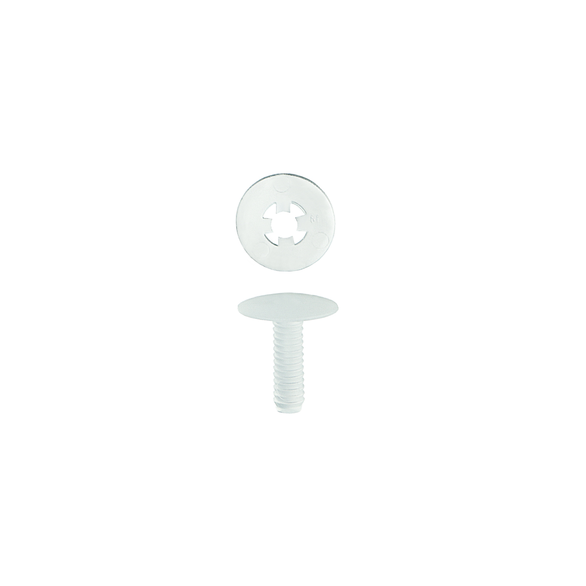 Винт-заклепка пластиковый QUICK LOCK-16, цвет прозрачный