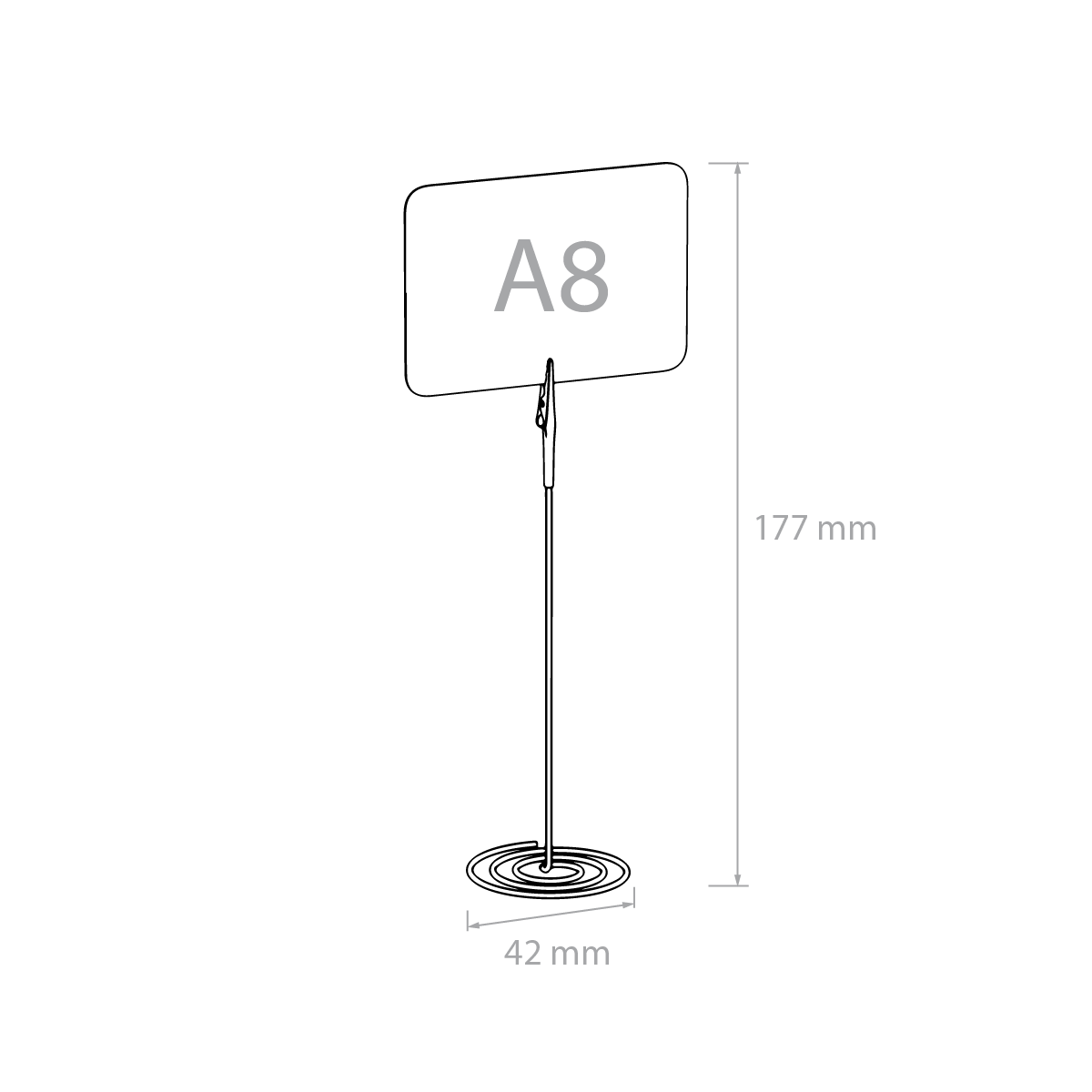 Набор держателей ценников SPIRAL BASE