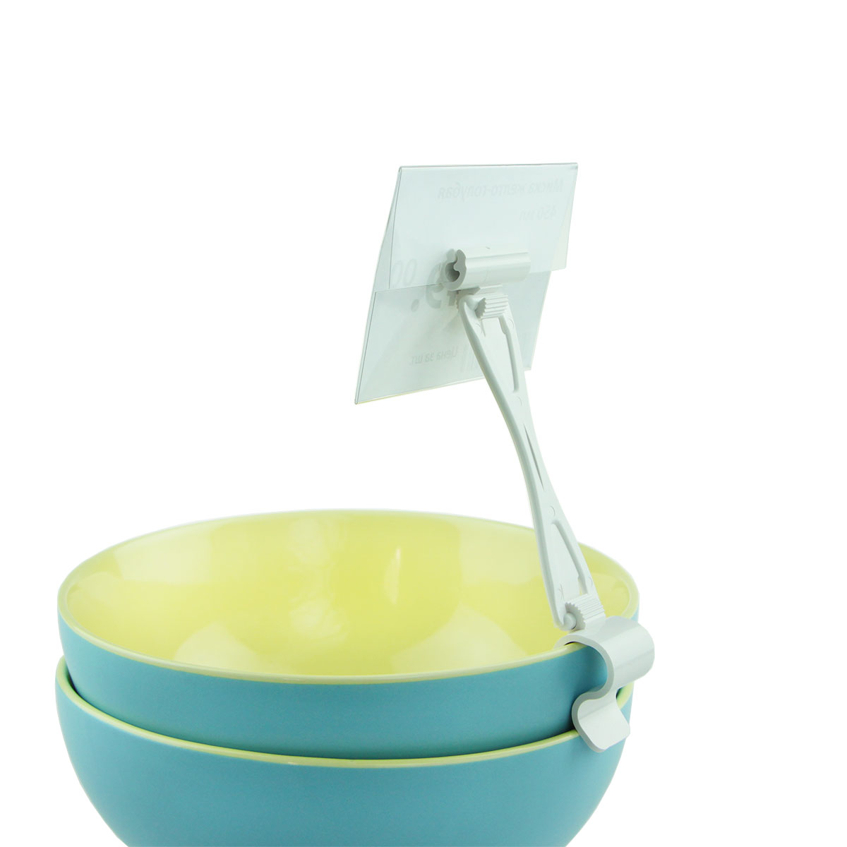 Ценникодержатель ДЕЛИ на край посуды DELI-SIDE-SET90, цвет белый