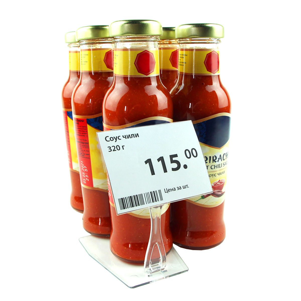 Ценникодержатель из ПЭТ DELI-PRICER 80х60 горизонтальный (20 шт. в упаковке)