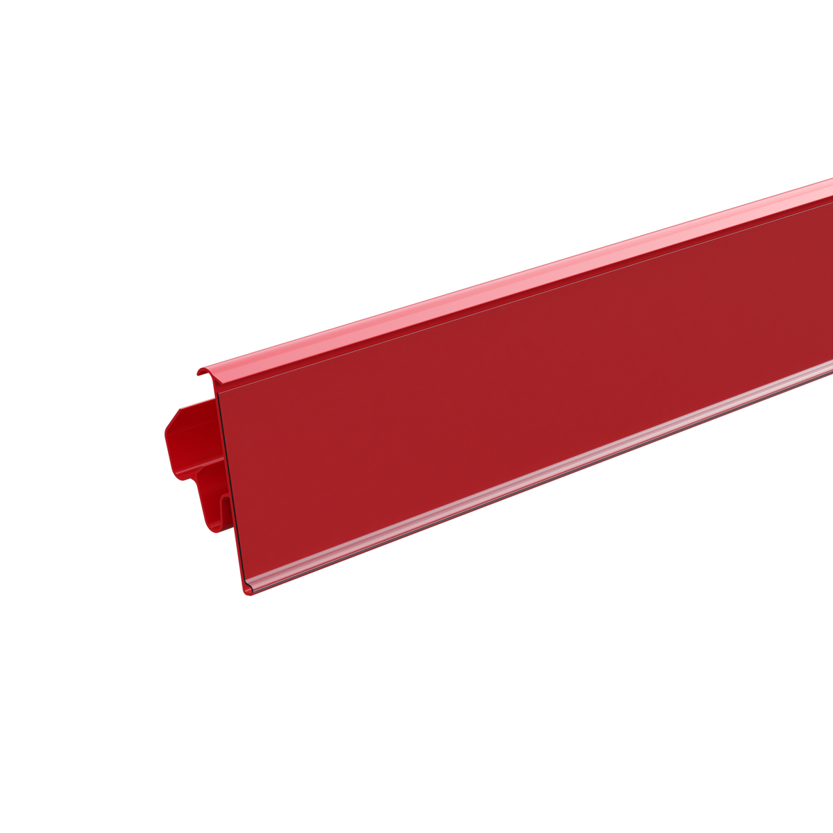 Ценникодержатель двухпозиционный LST39 длина 1238 мм., цвет красный (10 шт в упаковке)