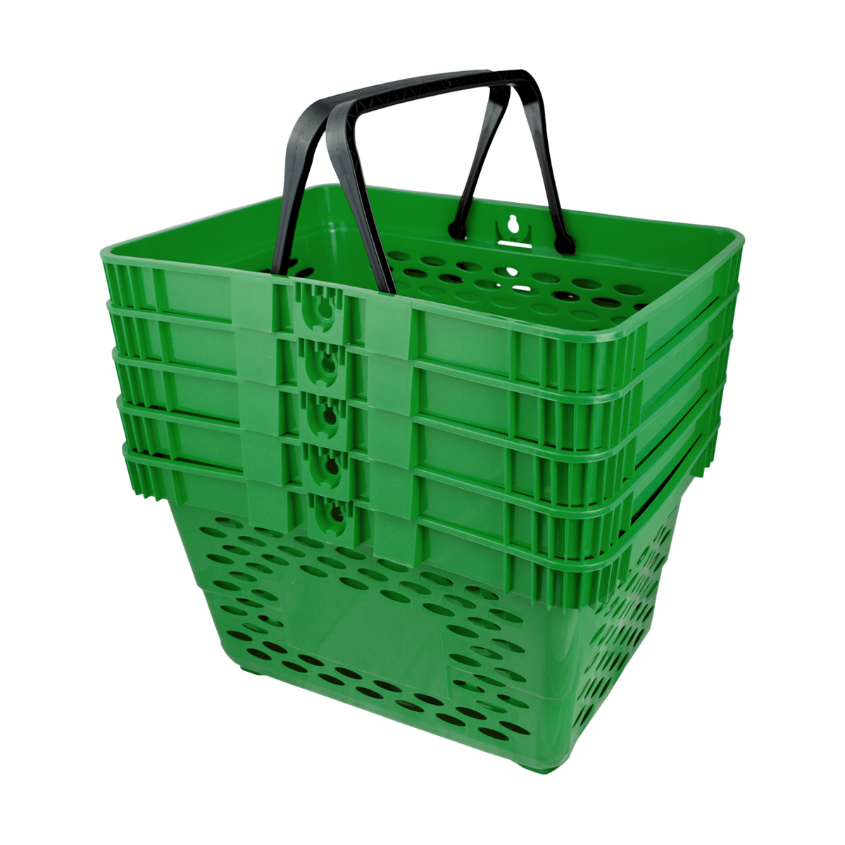 Корзина пластиковая CLASSIC, 20 литров, цвет зеленый