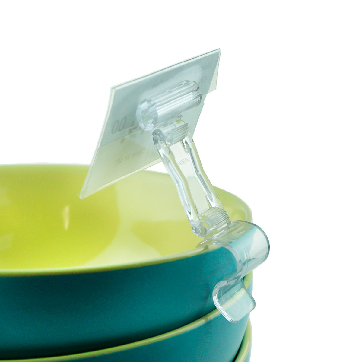 Ценникодержатель ДЕЛИ на край посуды DELI-SIDE-SET40, цвет прозрачный