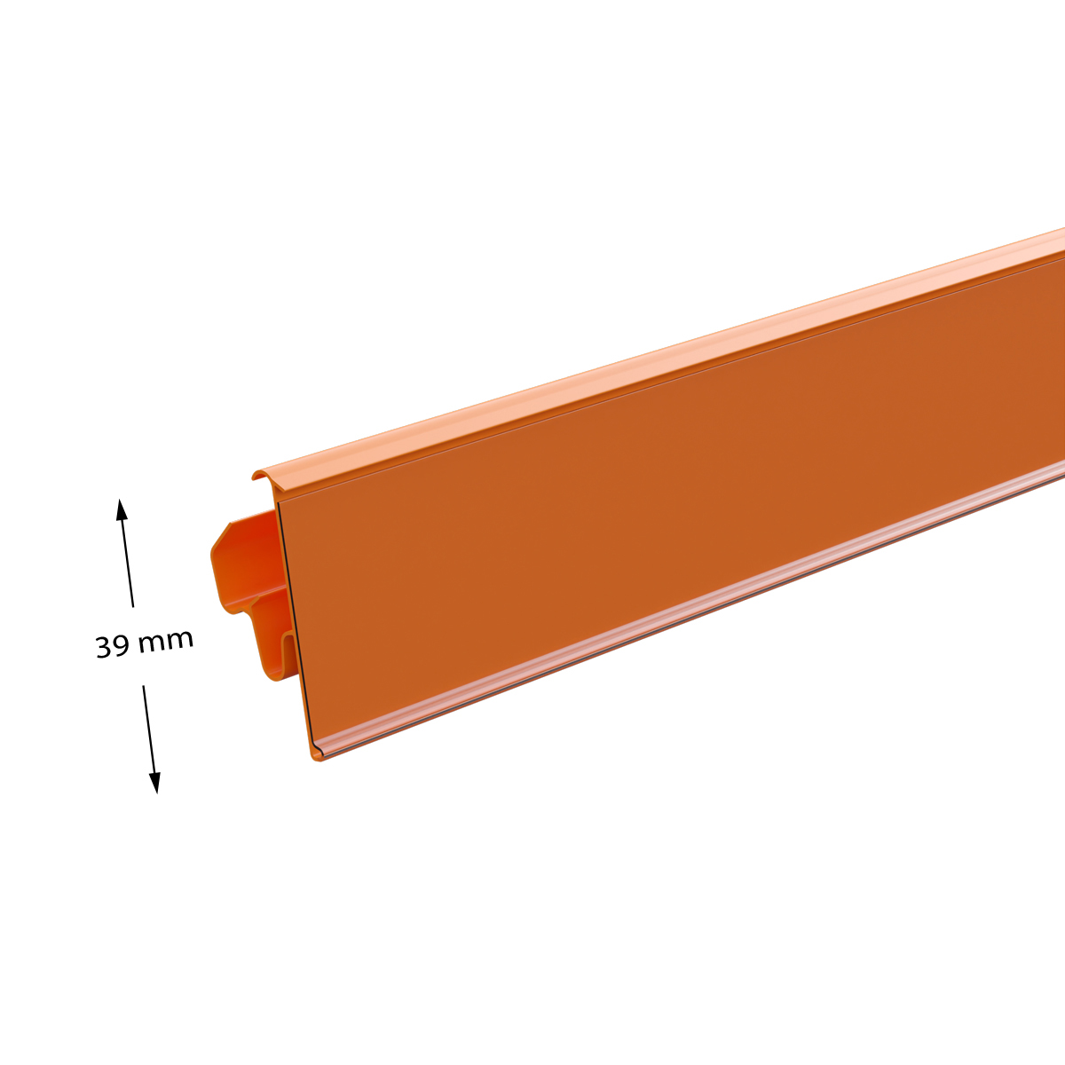 Ценникодержатель LST39 оранжевый, 988 мм двухпозиционный