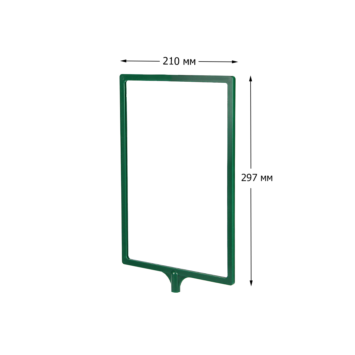 Рамка с интегрированным Т-держателем PFT-A4, цвет зеленый