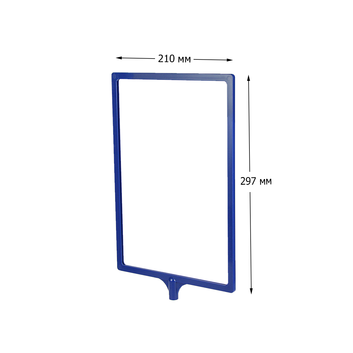 Рамка с интегрированным Т-держателем PFT-A4, цвет синий