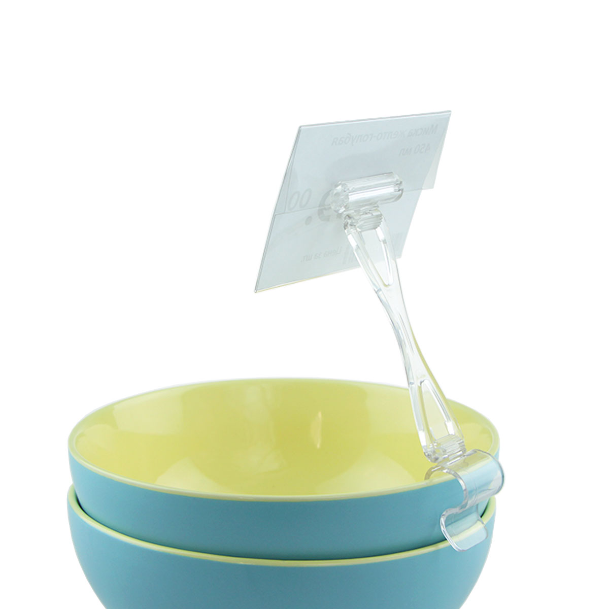 Ценникодержатель ДЕЛИ на край посуды DELI-SIDE-SET90, цвет прозрачный