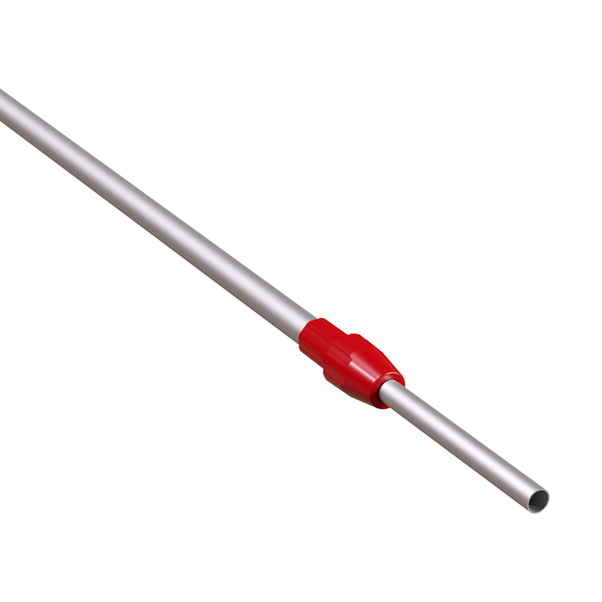 Трубка алюминиевая телескопическая TEL-LOCK-ALUTUBE 1100-1400 мм, трубка серая, переходник красный