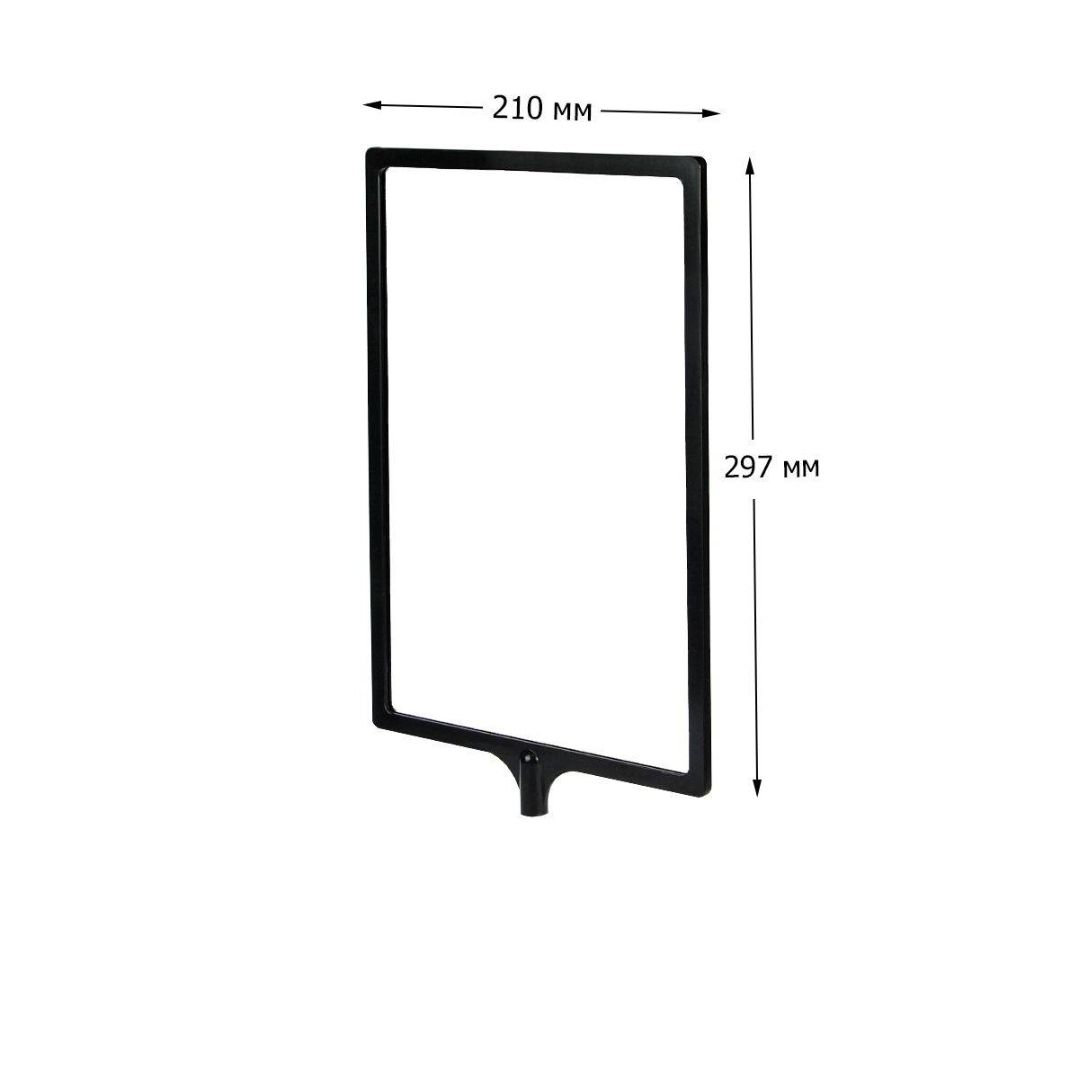 Рамка с интегрированным Т-держателем PFT-A4, цвет черный