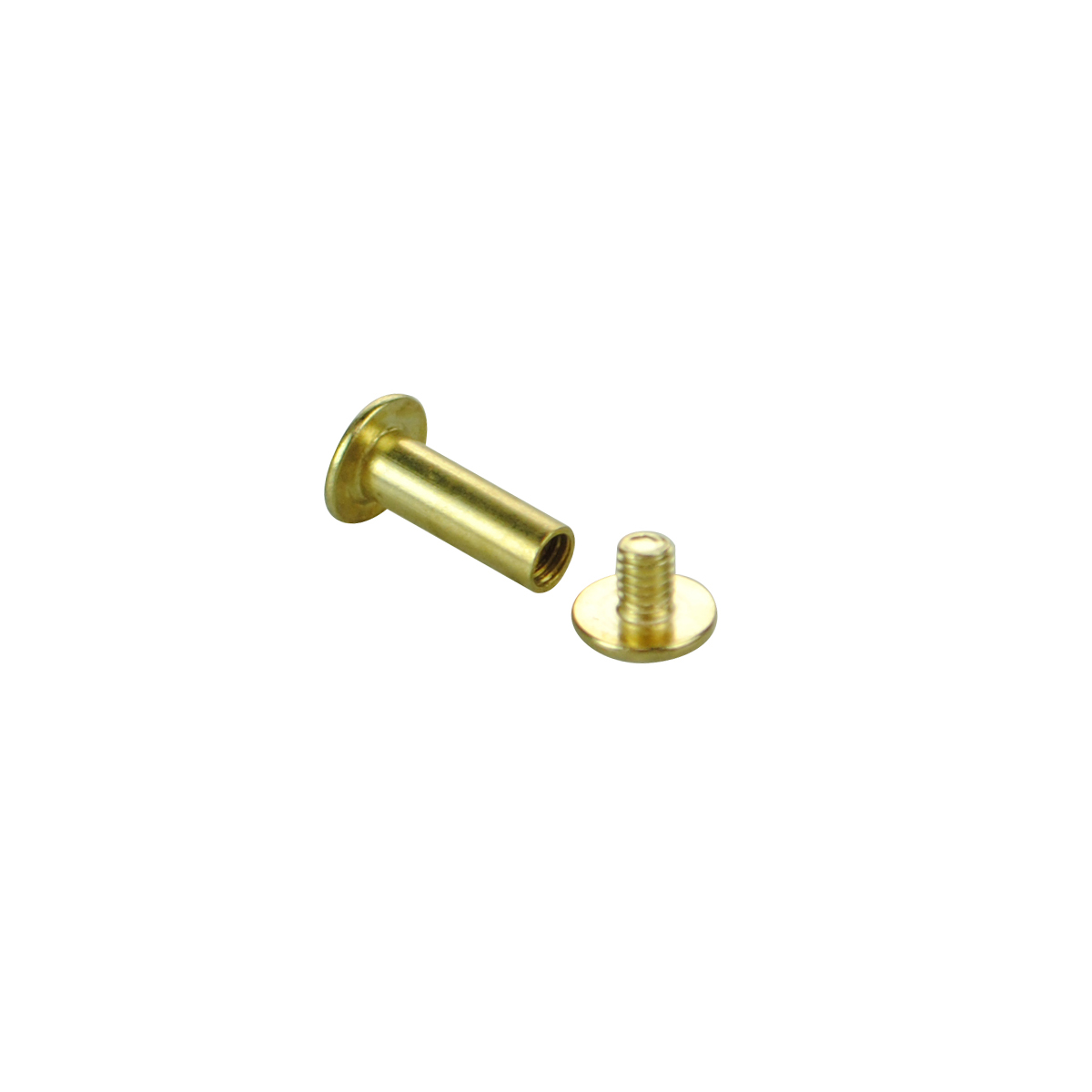 Винт полиграфический металлический 15 мм BINDING SCREW-15, цвет золото