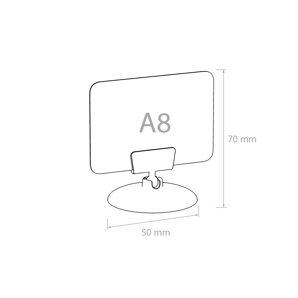 Набор держателей ценников ROUND BASE