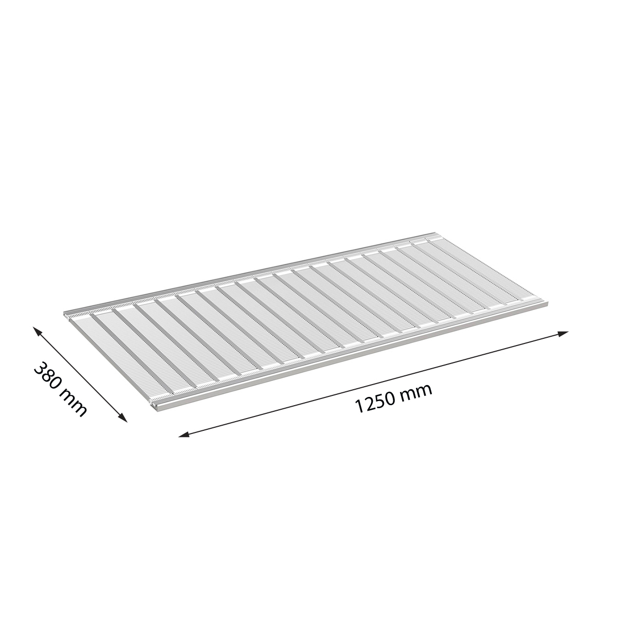 Полка роллерной системы FR-SHEET 1250х380 мм