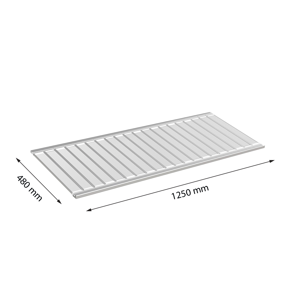 Полка роллерной системы FR-SHEET 1250х480 мм